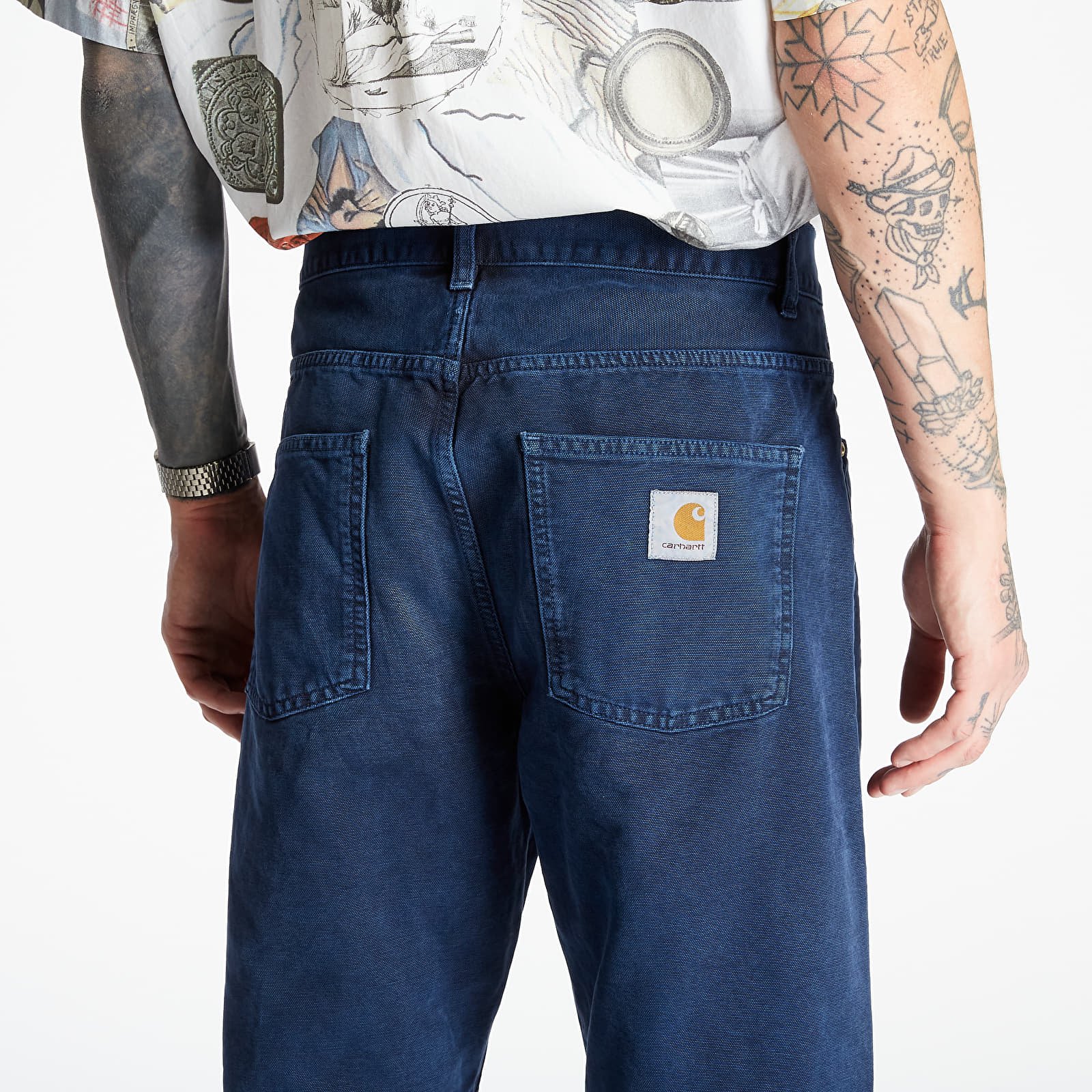Nadrágok Carhartt WIP Newel Pants Dark Navy