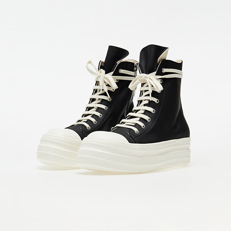 スニーカー RICK OWENS DRKSHDW DOUBLE BUMPER SNEAKS Rick Owens DRKSHDW Double Bumper Sneaks Black/ White | Footshop