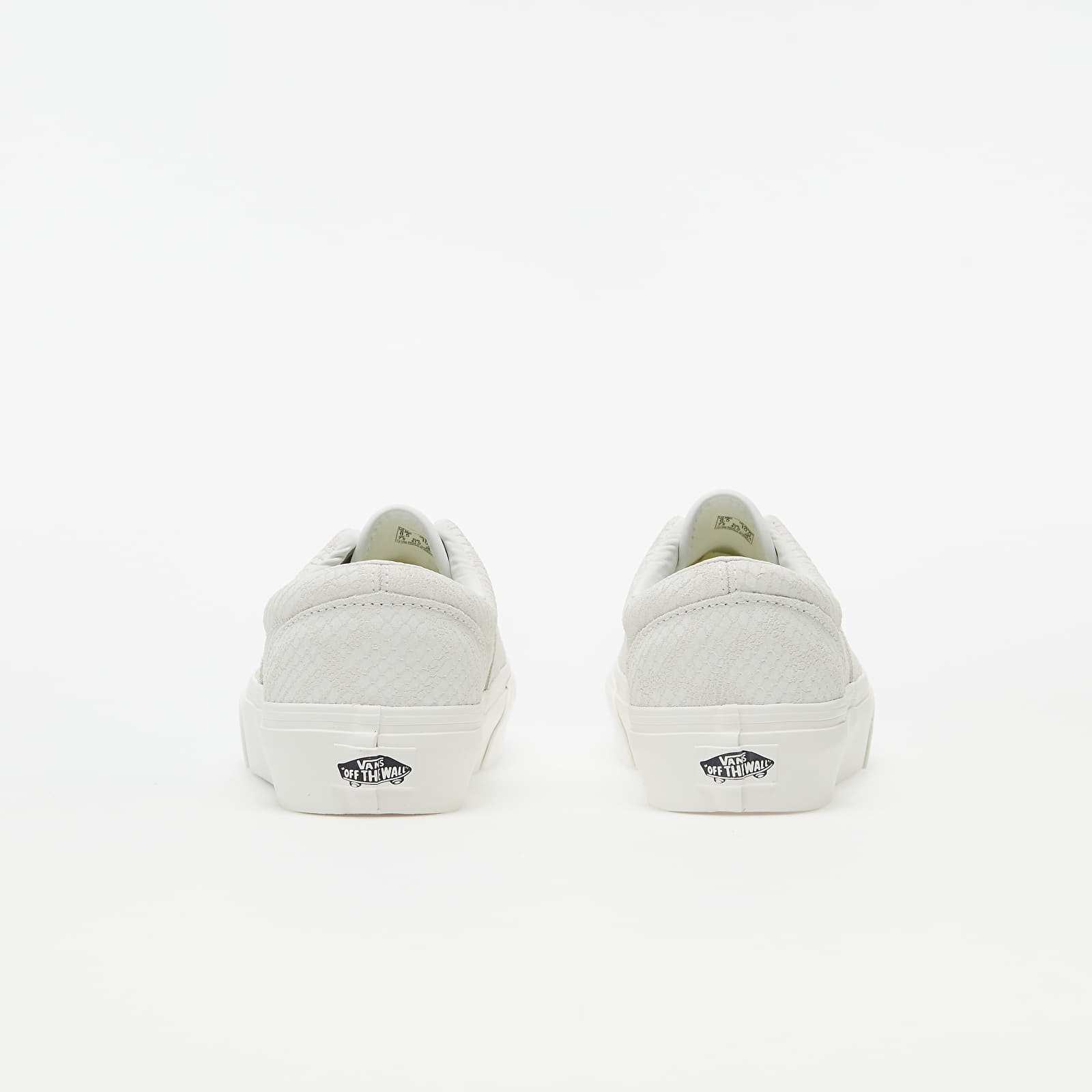 White snakeskin platform vans on sale