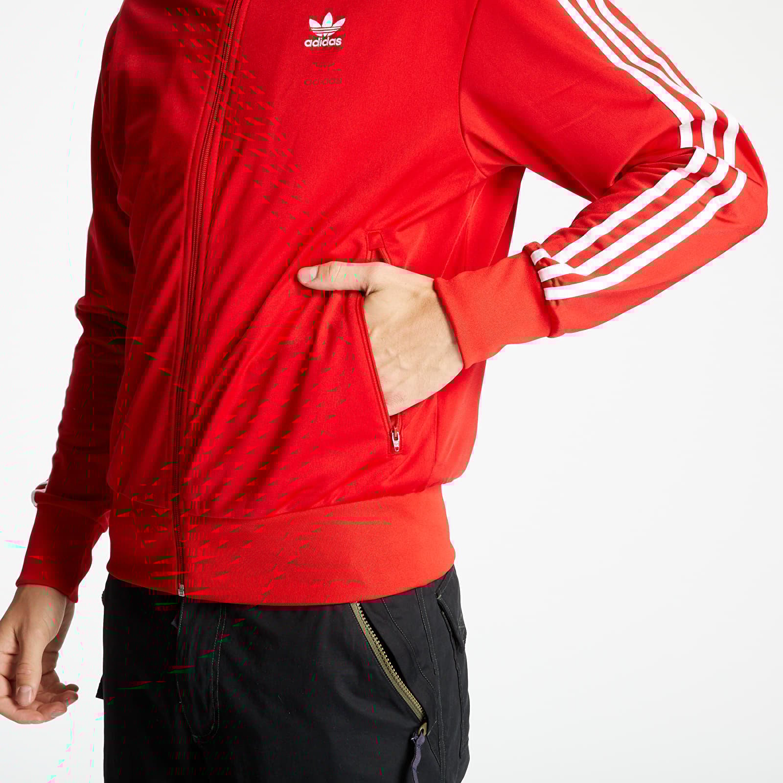 Sweatjacken und Sweatshirts adidas Firebird Track Top Scarlet/ White