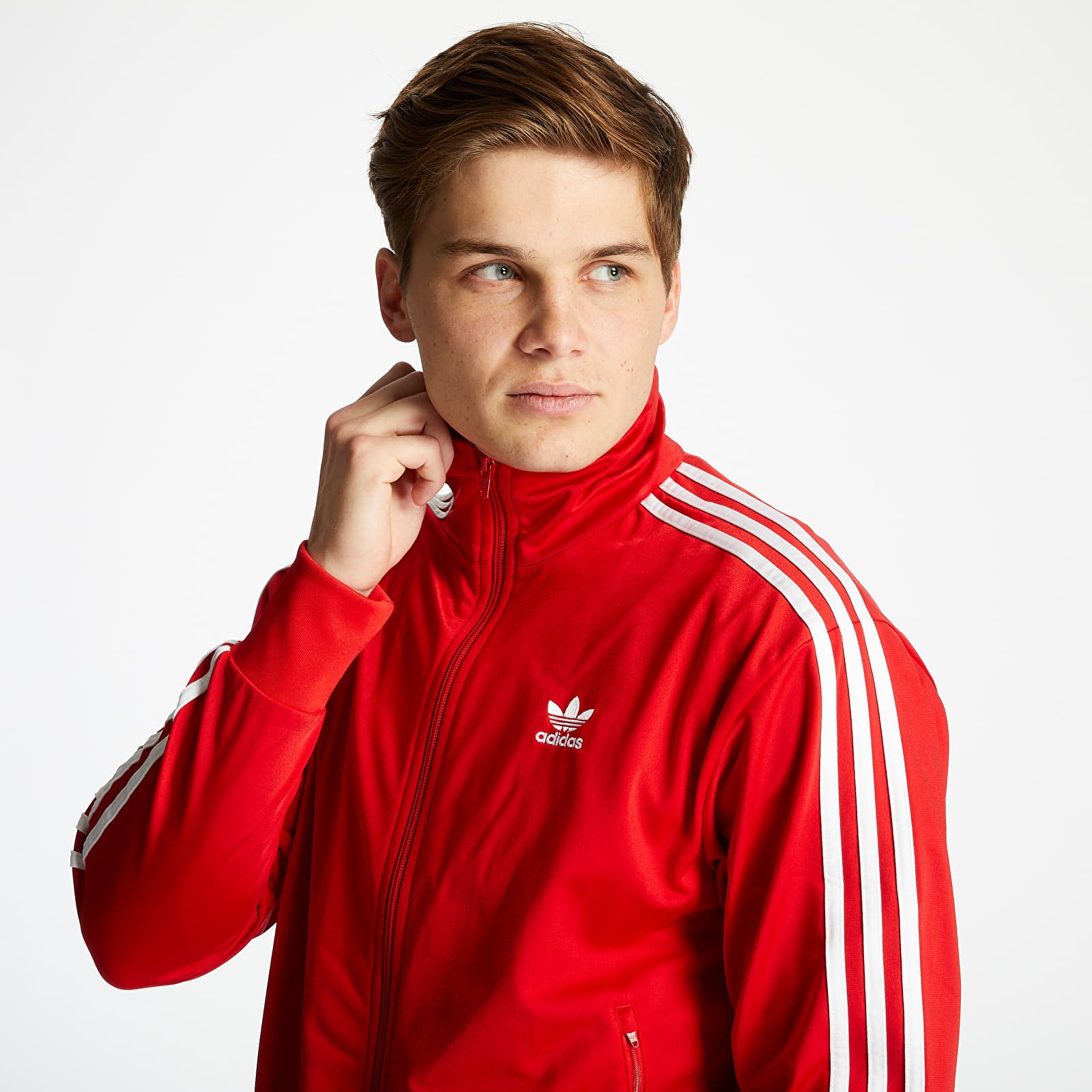 Sweatjacken und Sweatshirts adidas Firebird Track Top Scarlet/ White