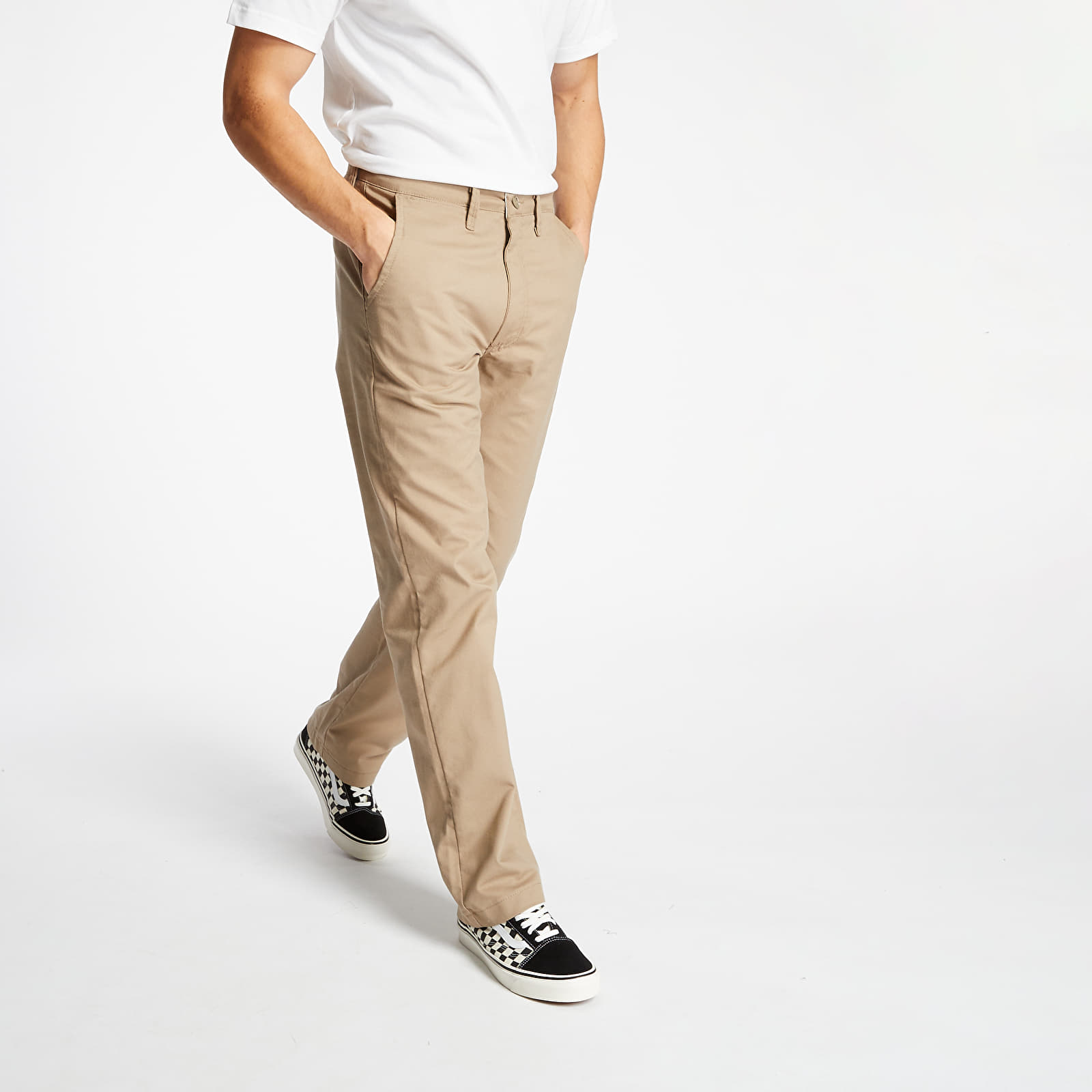 Pantalones vans beige sale
