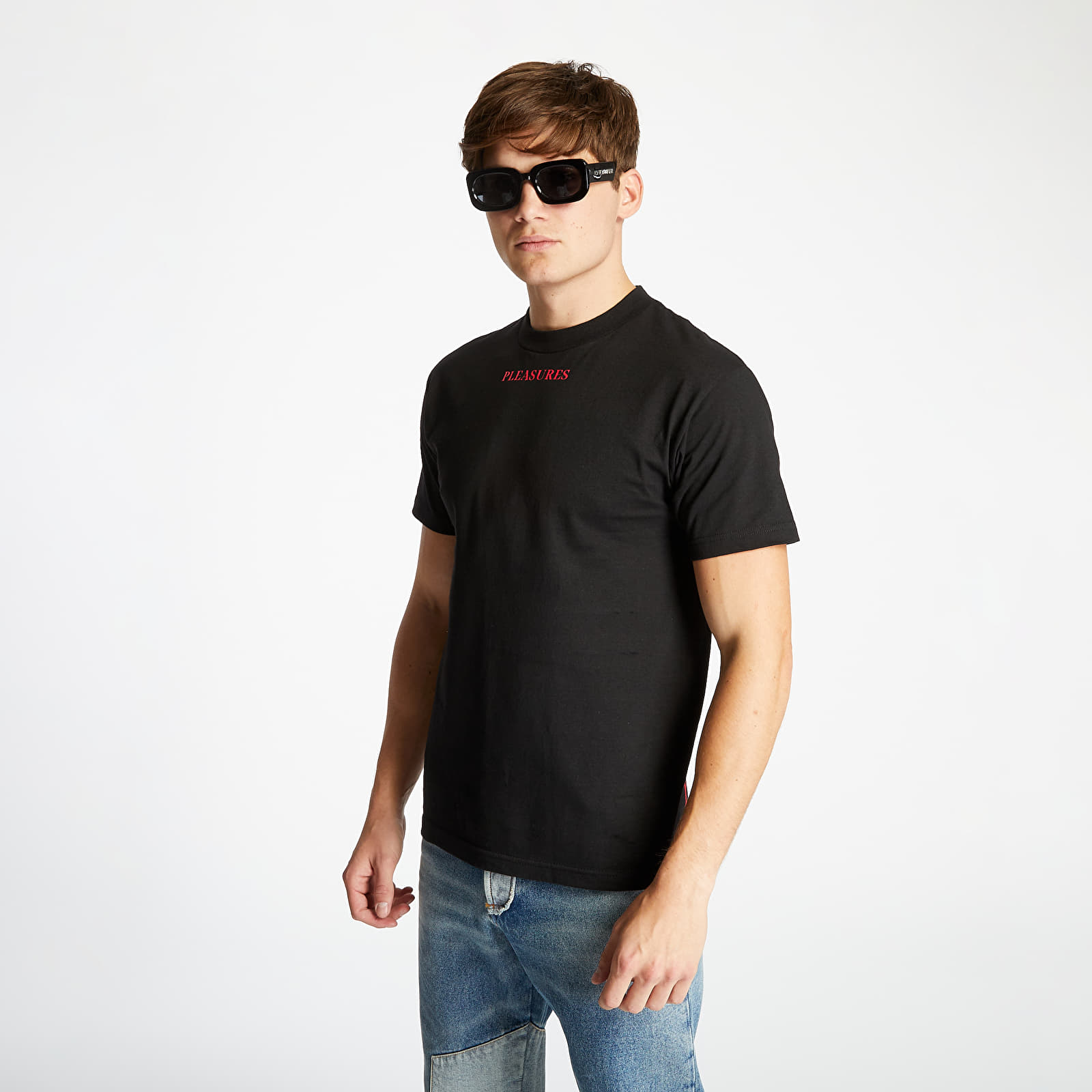 Tricouri  PLEASURES x Marilyn Manson Tee Black