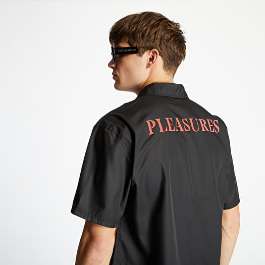 PLEASURES x Marilyn Manson Button Down Shirt Black | Footshop