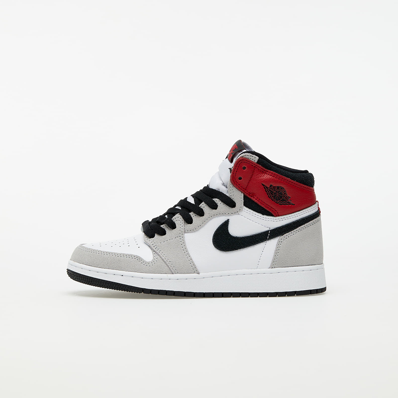 Zapatillas y zapatos para niños Air Jordan 1 Retro High OG GS White/ Black-Lt Smoke Grey-Varsity Red