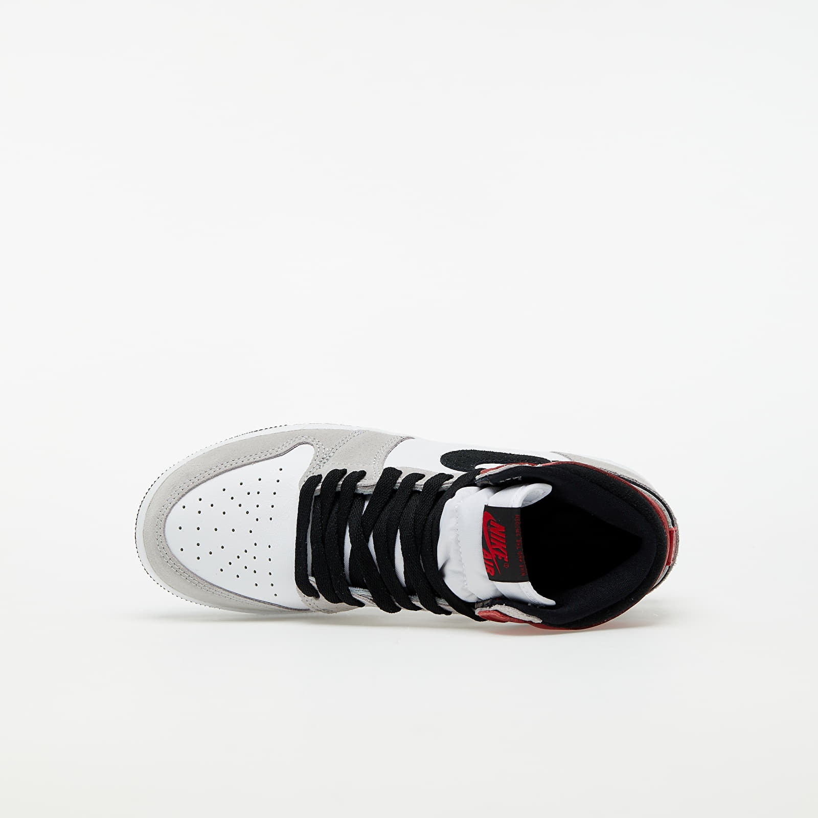 Zapatillas y zapatos para niños Air Jordan 1 Retro High OG GS White/ Black-Lt Smoke Grey-Varsity Red