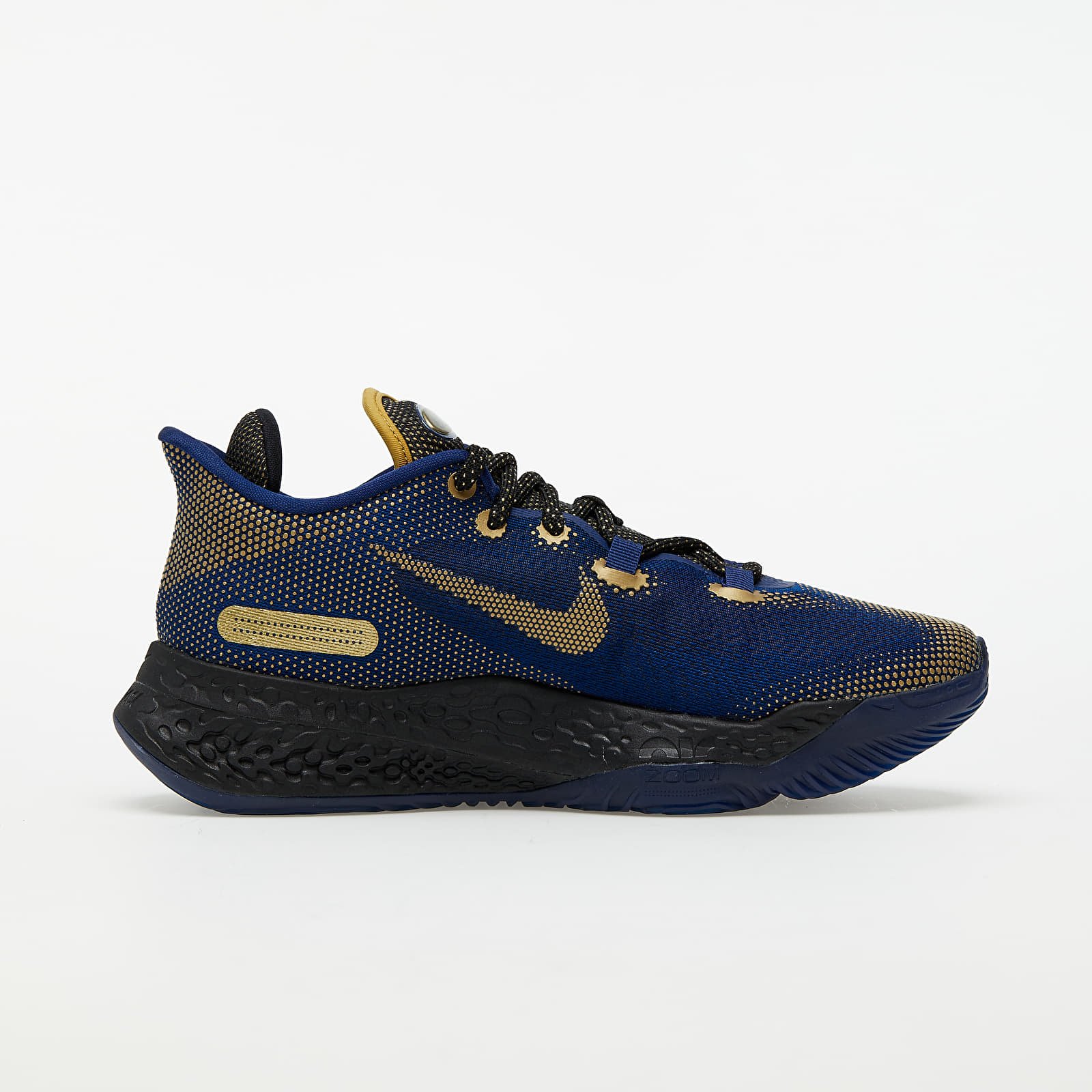 Blue and sales gold basketball shoes