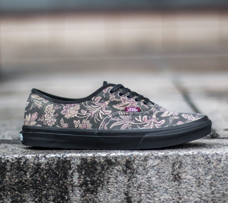 Dark shop floral vans