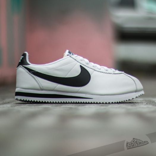 Nike cortez premium white black 2025