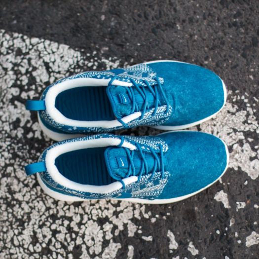 Nike Roshe Run Knit hot sale dames Blauw