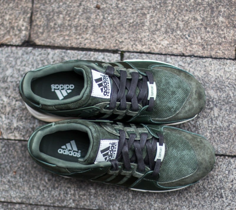 Moški čevlji adidas Equipment Running Support 93 HZA Base Green / Base Green / Chalk White