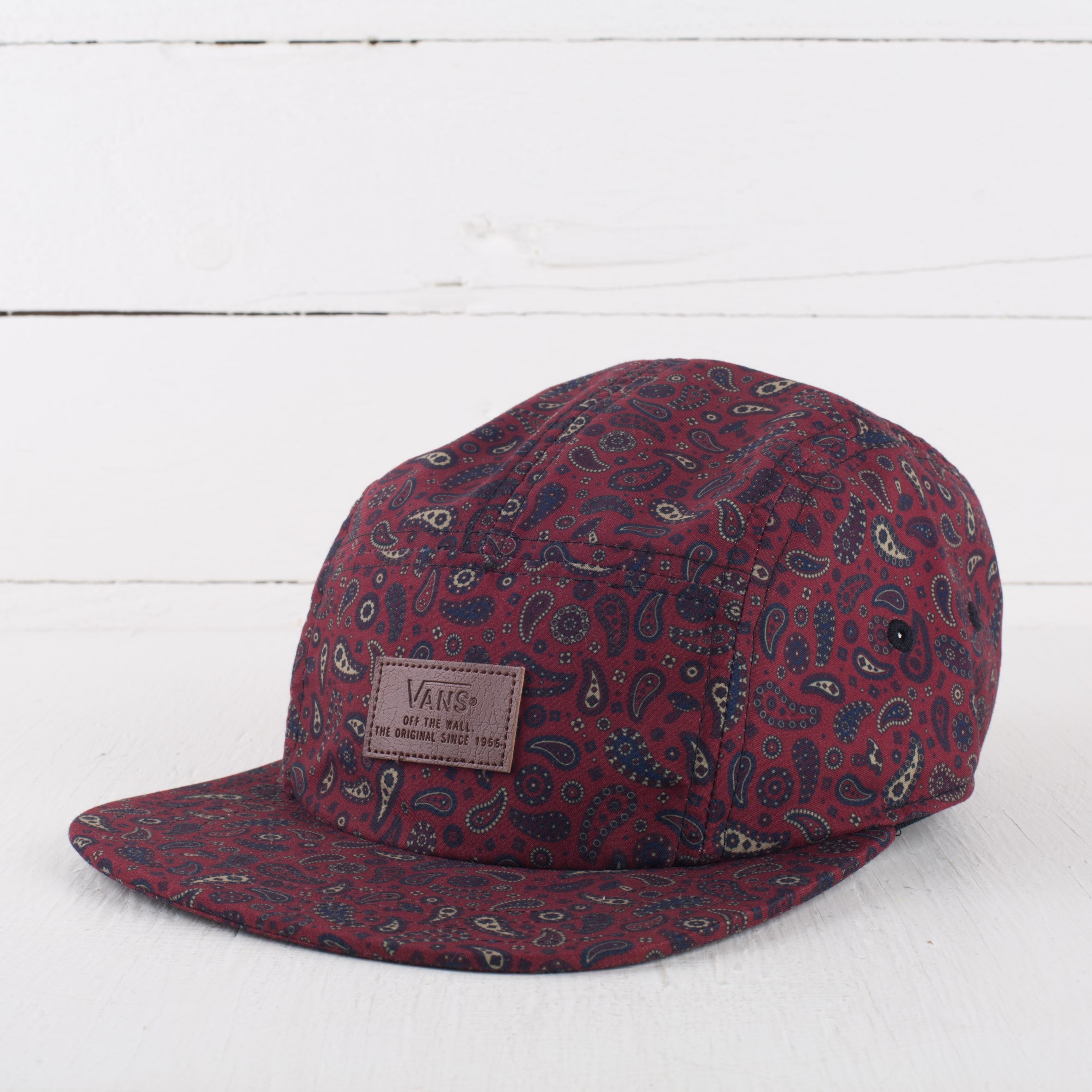 Casquettes Vans Davis V Panel Camp Bordeaux Red Footshop