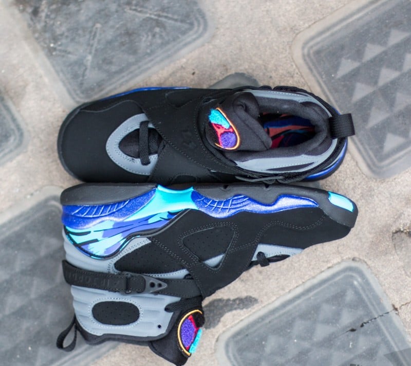 Women s shoes Air Jordan 8 Retro BG Black Tr Red Flnt Grey Bright Concord Footshop