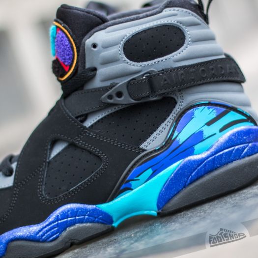 Black and blue jordan 8 outlet