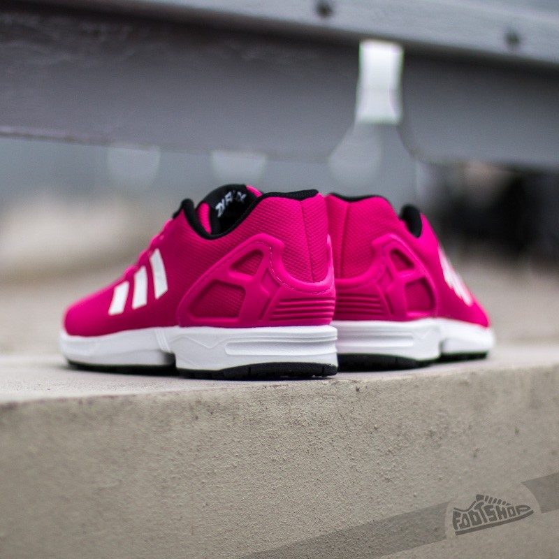 画像の２点 Women's shoes adidas ZX FLUX K Eqt Pink/ Ftw White/Core Black