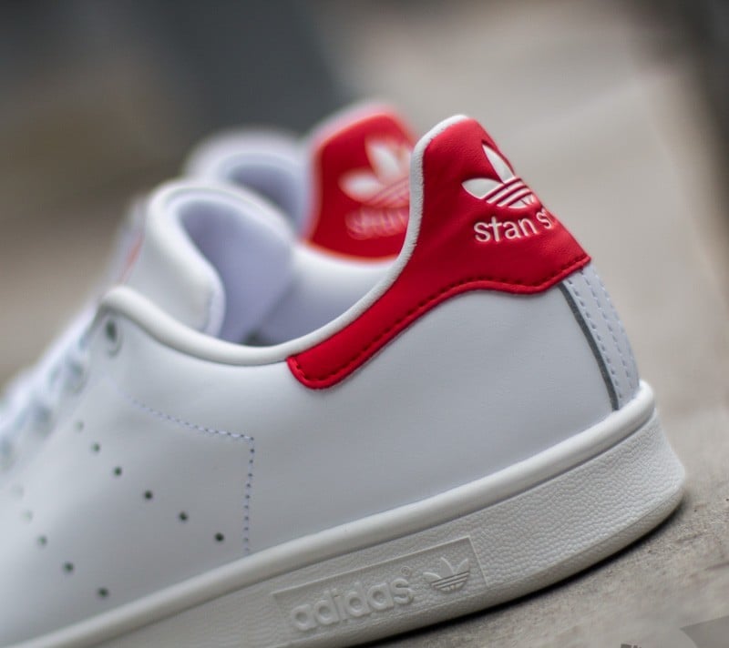 Stan smith red and white 2025