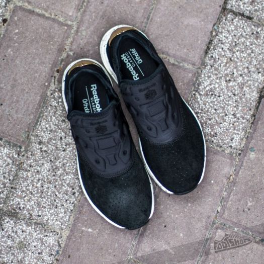 Women s shoes Reebok Furylite Slip On Lux Black Chalk Rbk Brass Footshop