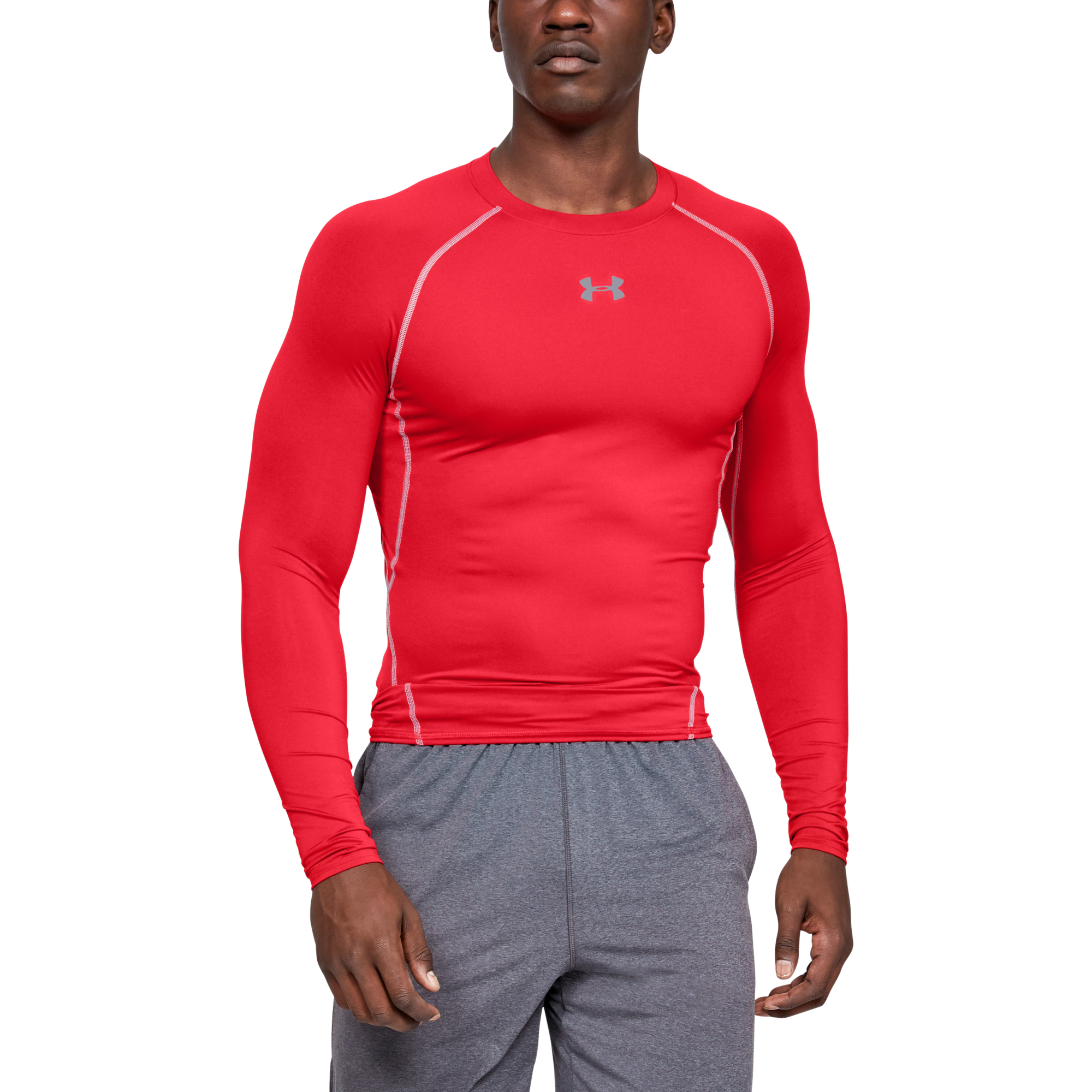 T-shirts Under Armour Hg Armour LS Red