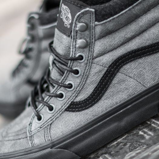 Vans sk8 hi outlet mte denim suede black