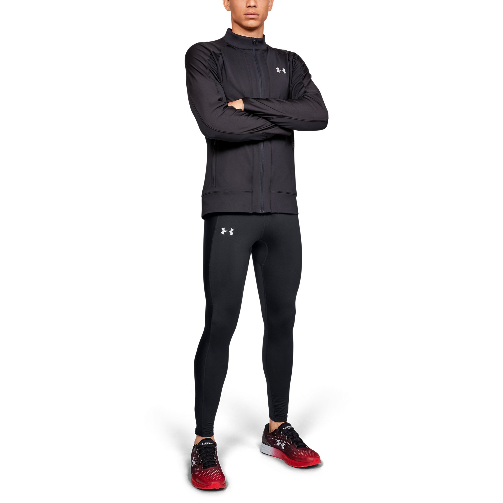Pantalones Under Armour Coldgear Run Tight Black