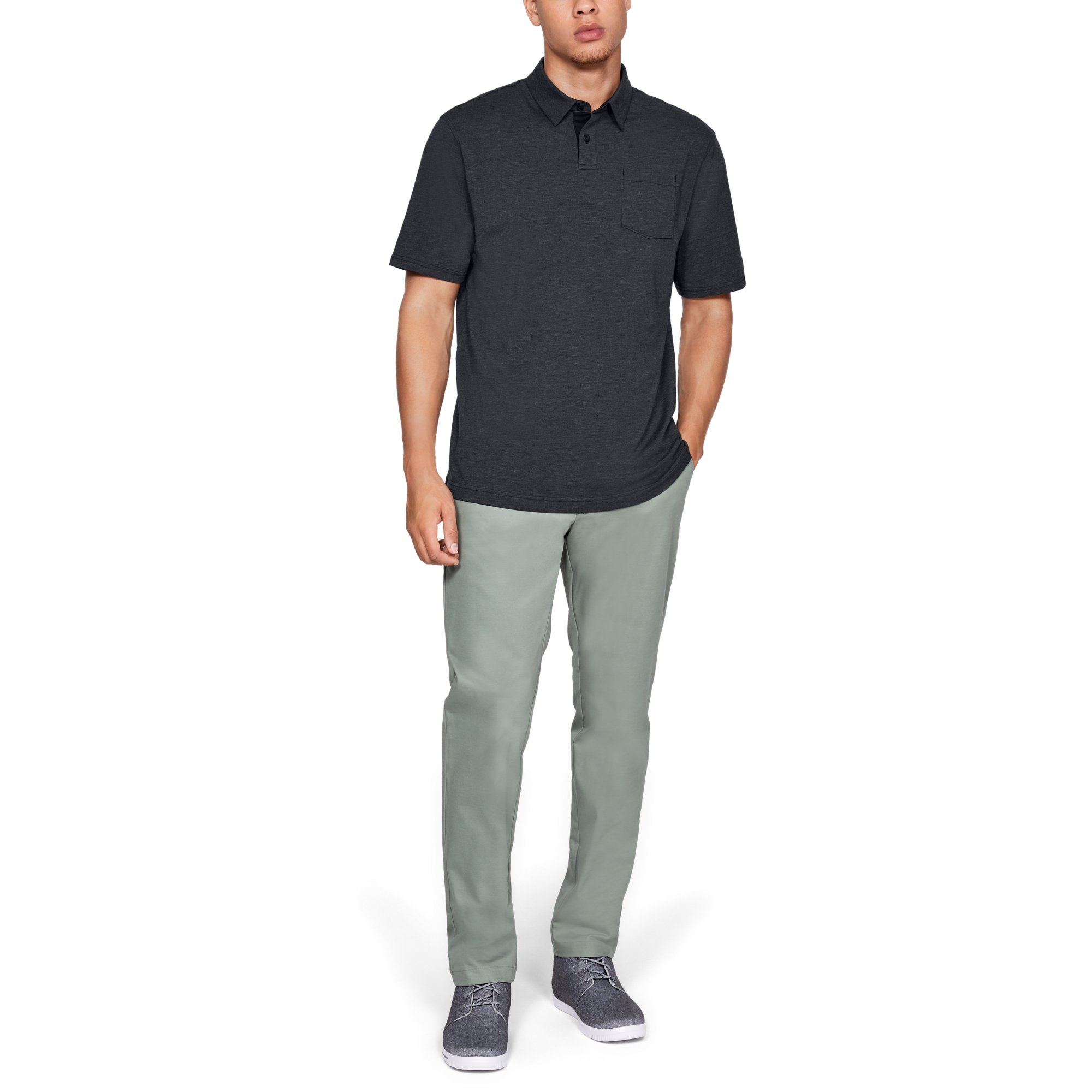 T-shirts Under Armour Cc Scramble Polo Black