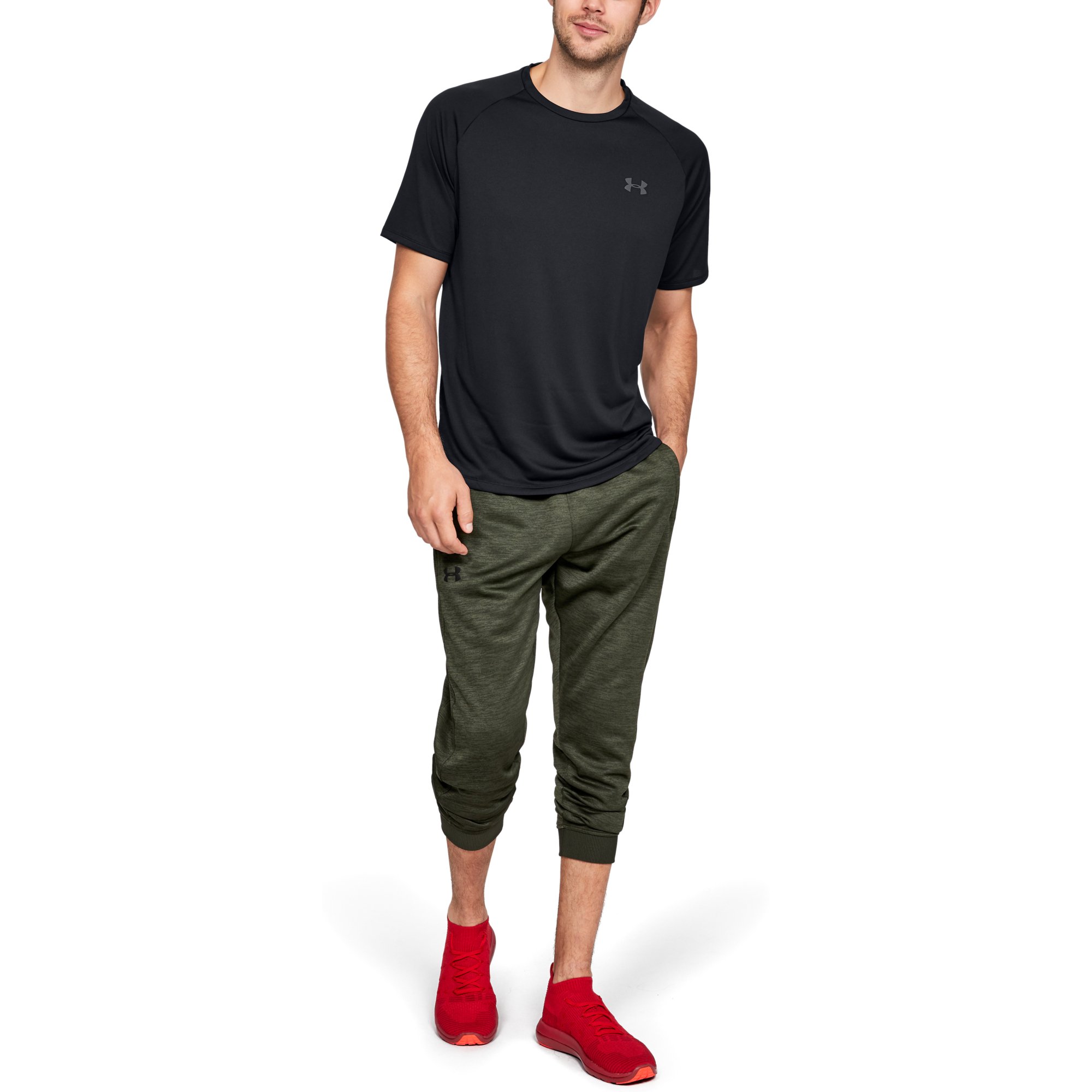 Pólók Under Armour Tech 2.0 SS Tee Black/ Graphite