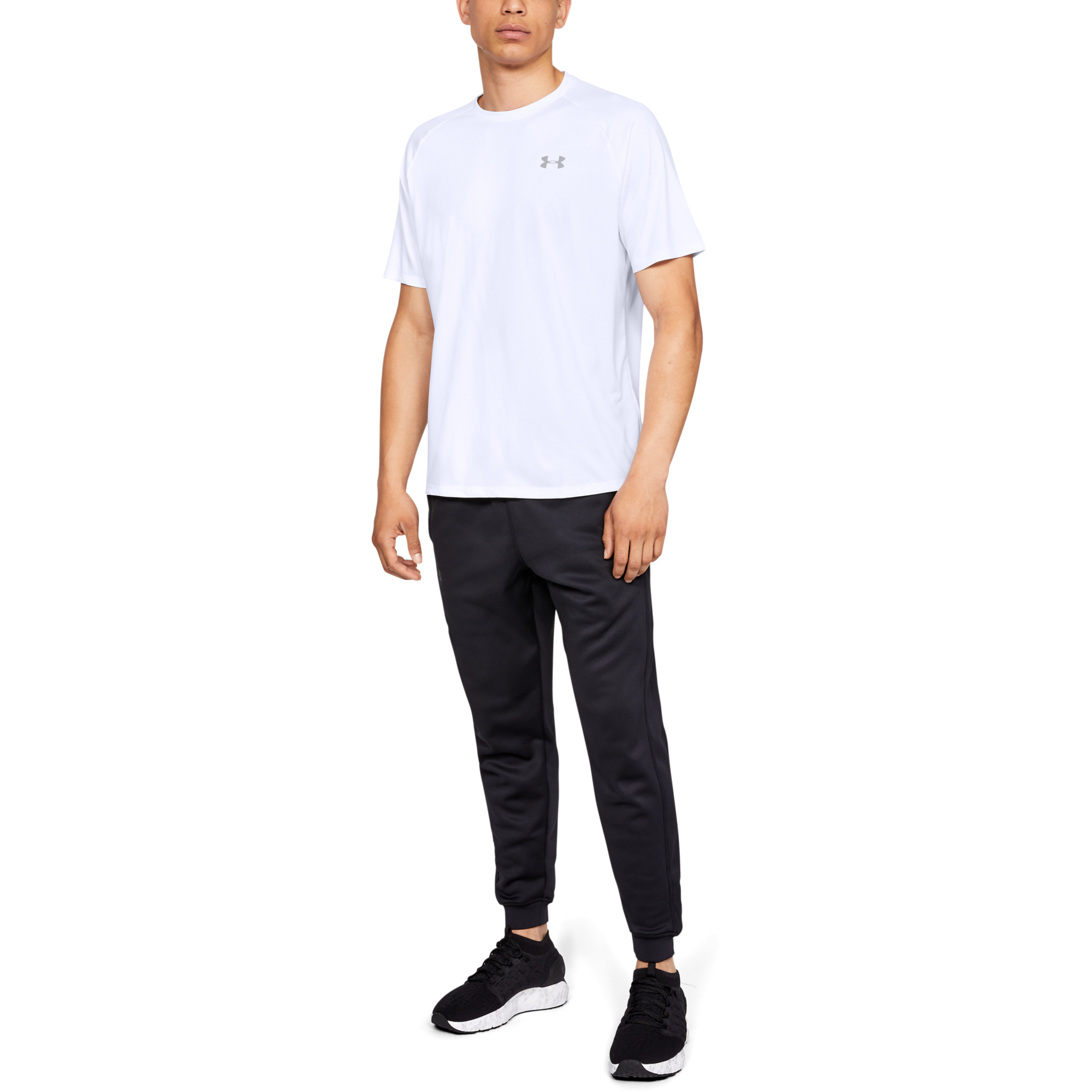 T-Shirts Under Armour Tech 2.0 SS Tee White/ Overcast Gray