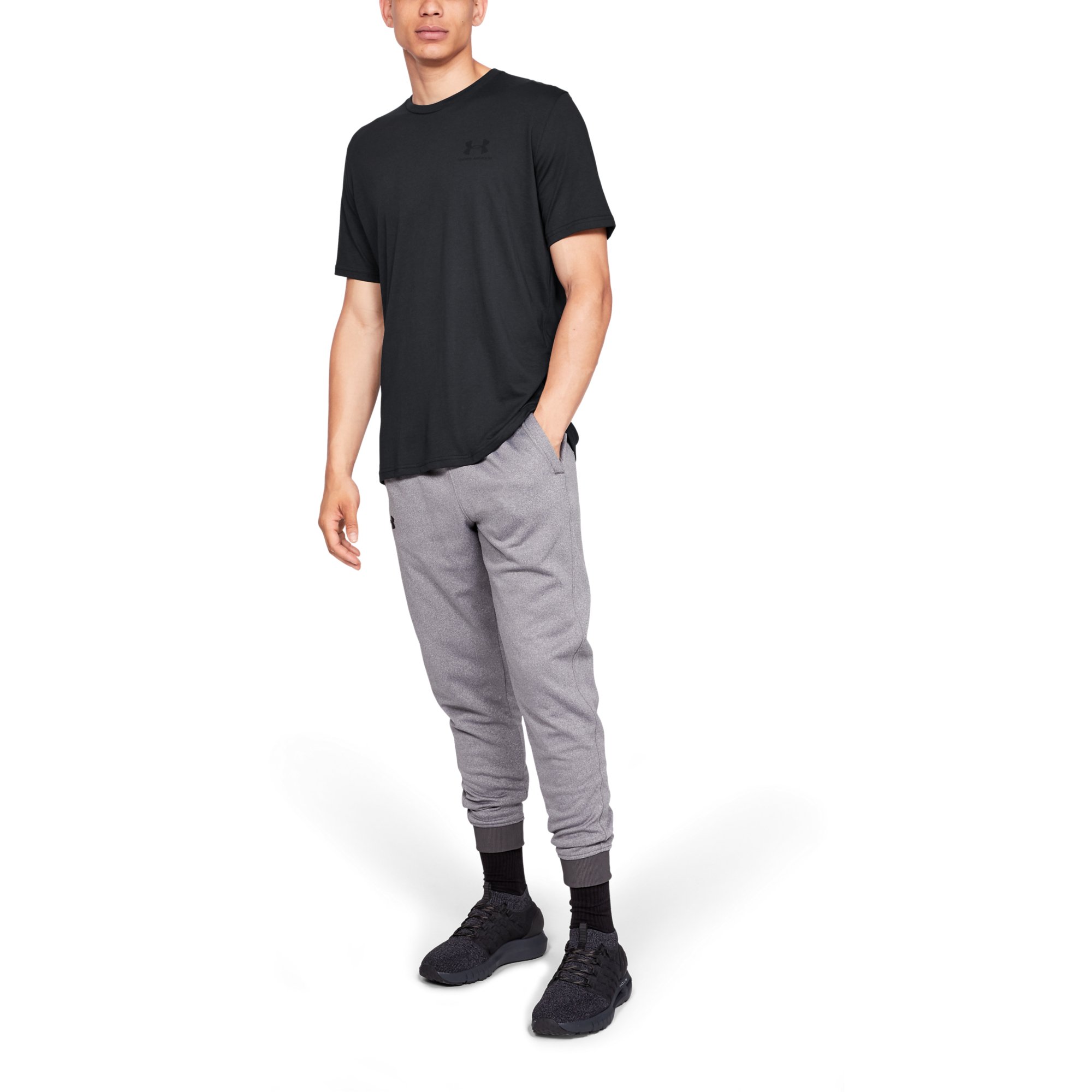Tricouri  Under Armour Sportstyle Lc SS Black/ Black