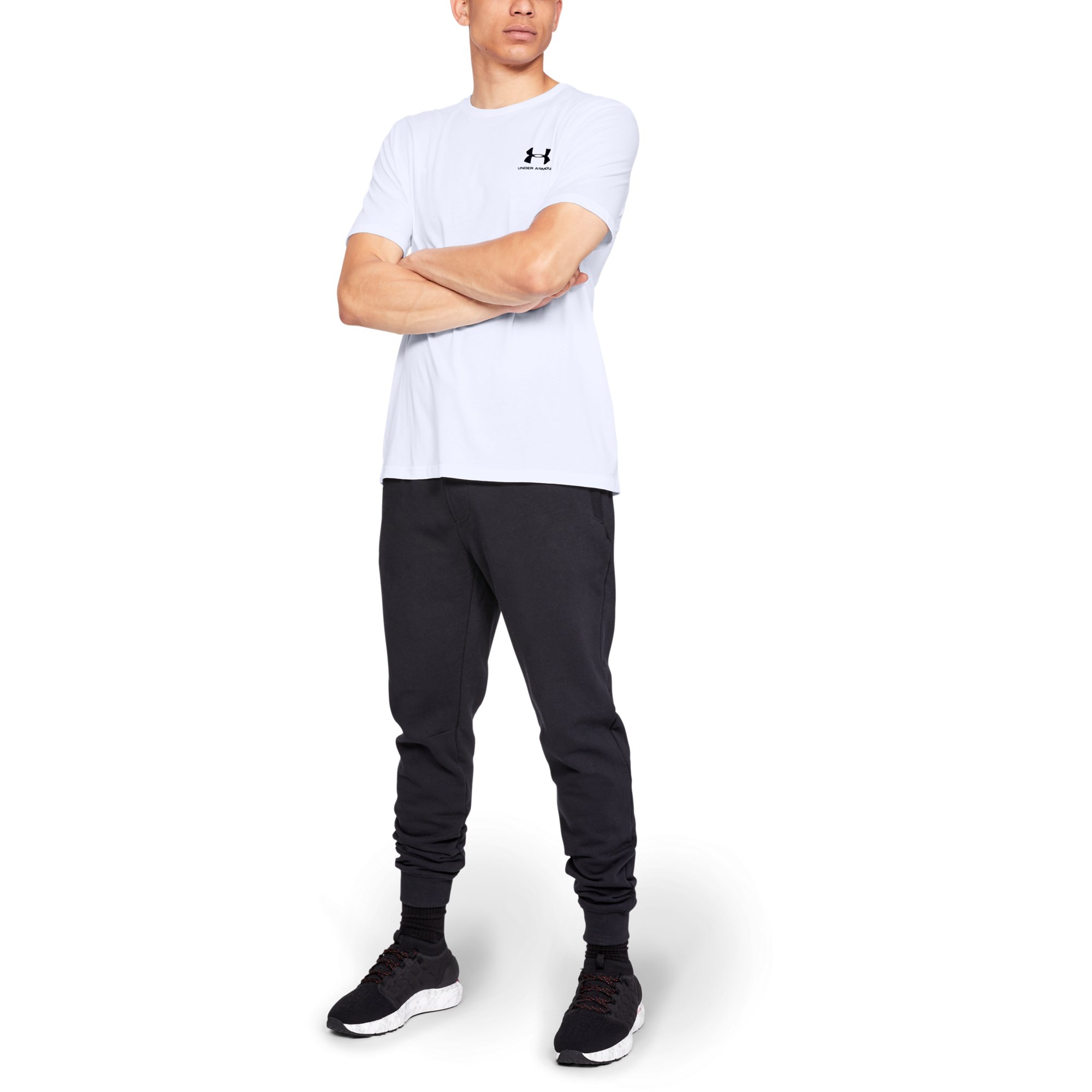 Pólók Under Armour Sportstyle Lc SS White/ Black
