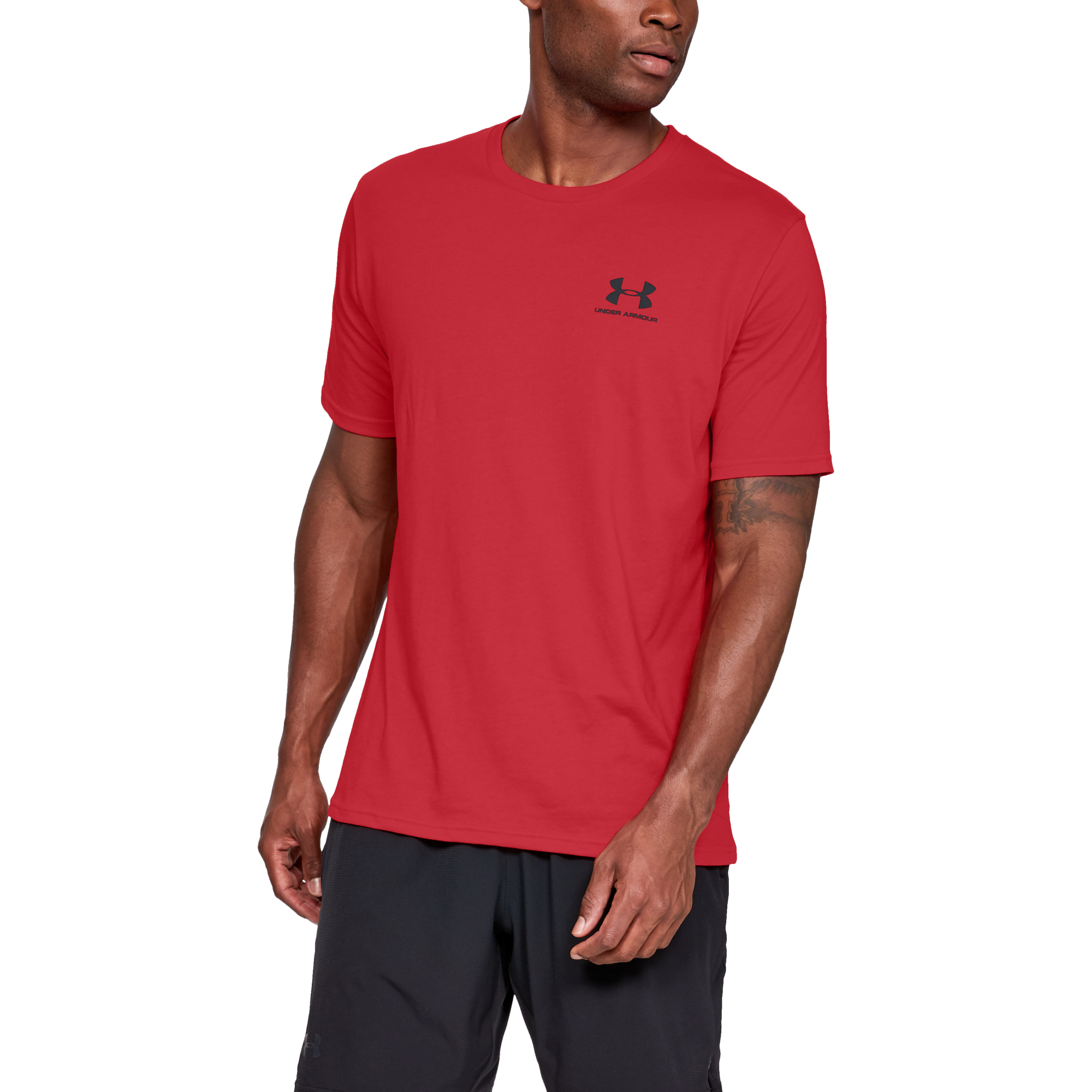 T-shirts Under Armour Sportstyle Lc SS Red/ Black