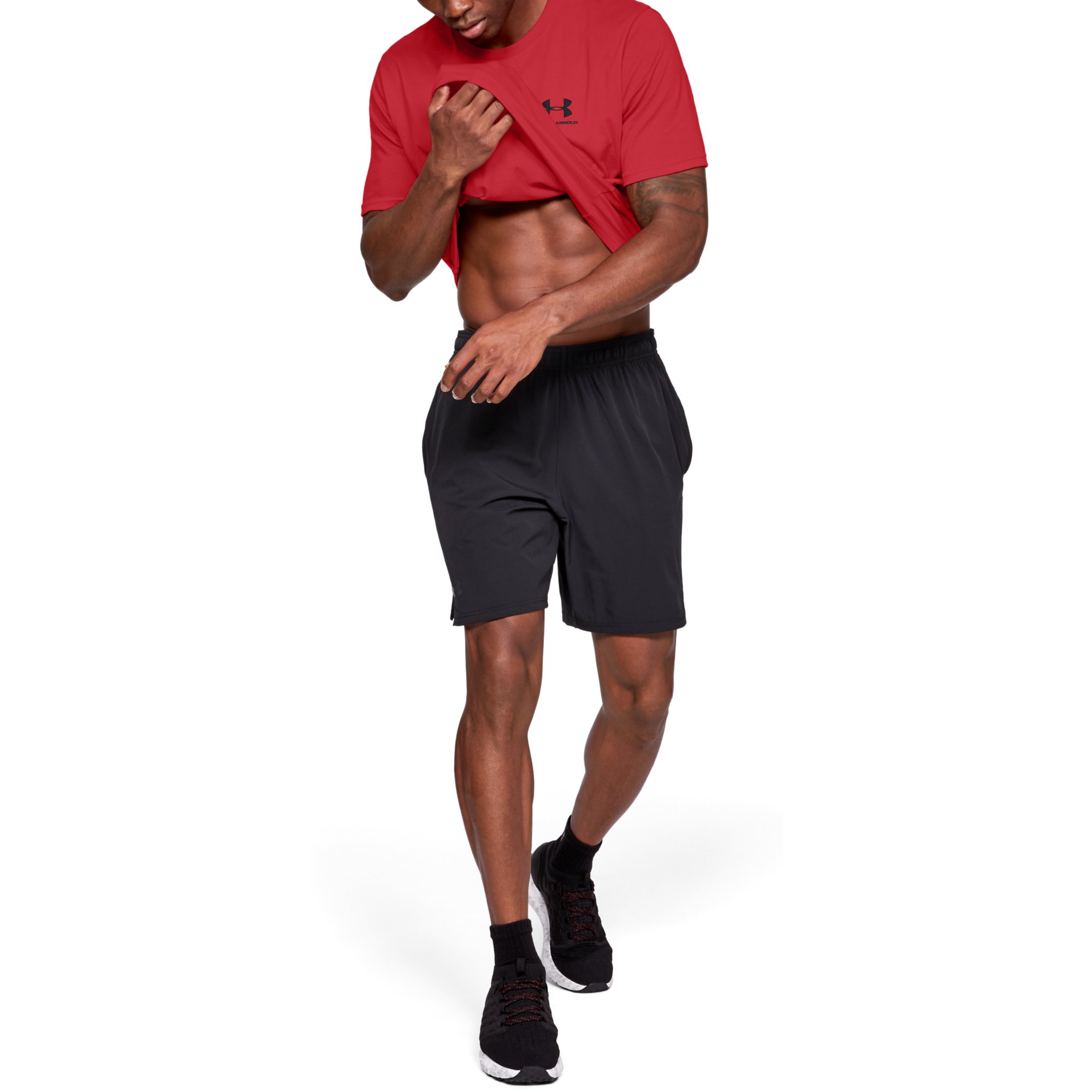 T-Shirts Under Armour Sportstyle Lc SS Red/ Black