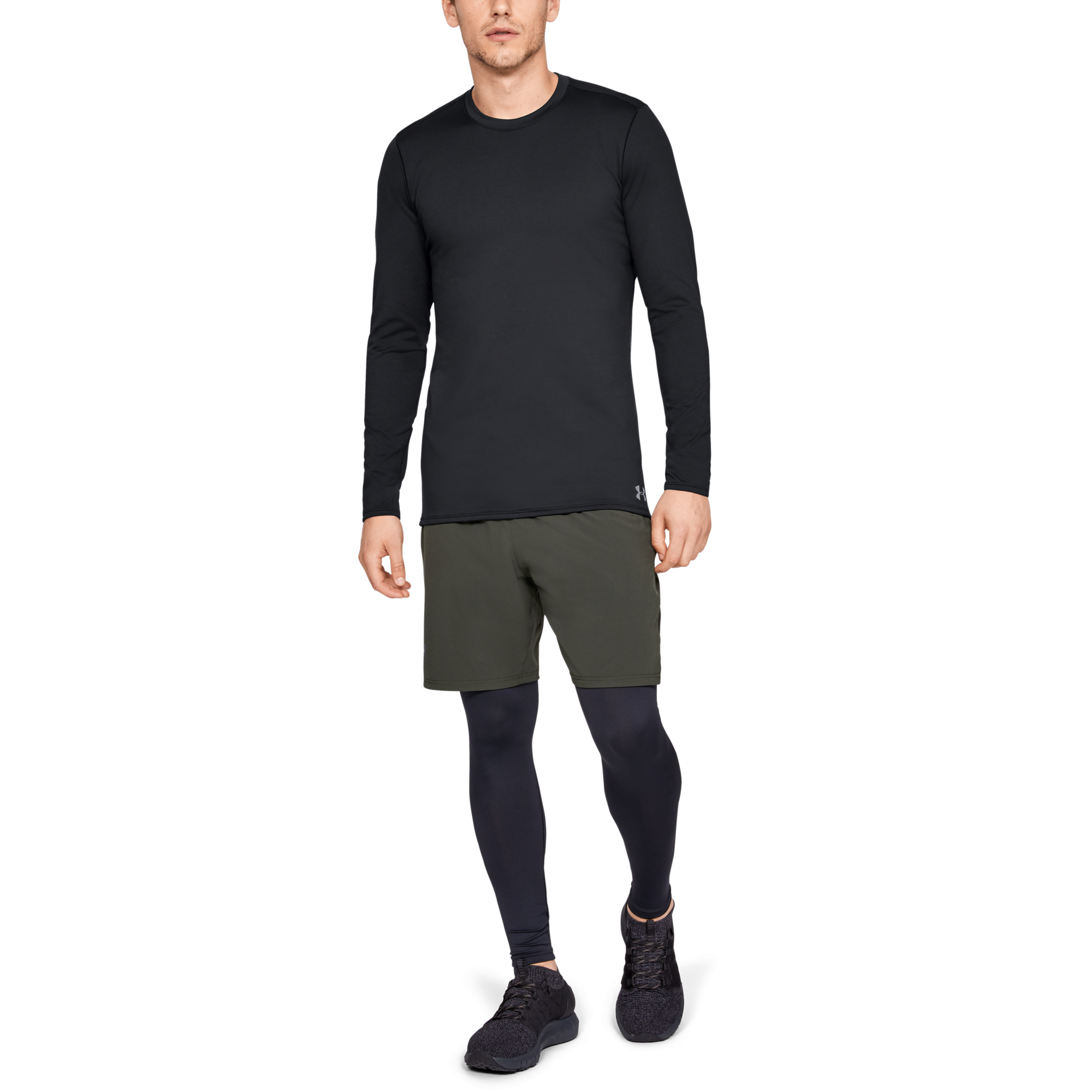 Футболки Under Armour Fitted CG Crew Tee Black