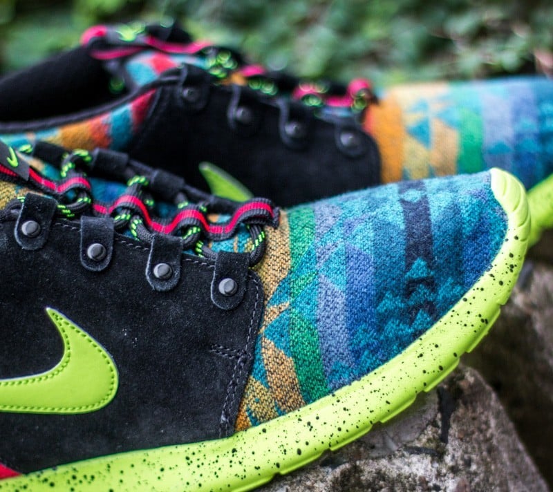 Women s shoes Nike Roshe One Mid Winter Pendleton GS Multicolor