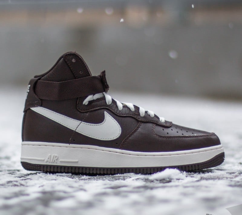 Herresko Nike Air Force 1 Hi Retro QS Chocolate/ Sail