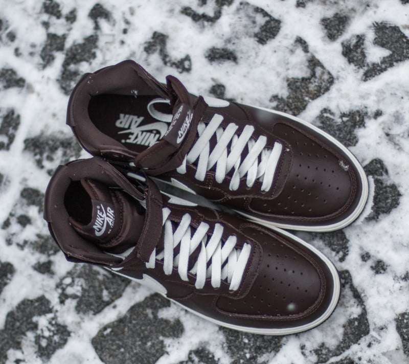 Herresko Nike Air Force 1 Hi Retro QS Chocolate/ Sail