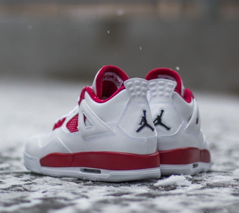 Damen Sneaker und Schuhe Air jordan 4 Retro (BG) "89 Alternate" White/ Black-Gym Red