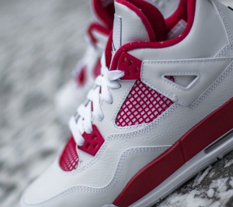 Damen Sneaker und Schuhe Air jordan 4 Retro (BG) "89 Alternate" White/ Black-Gym Red