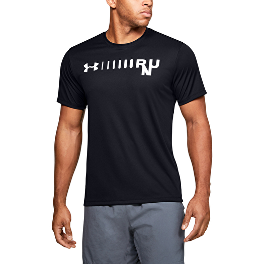 T shirts Under Armour M Speed Stride Graphic Short Sleeve Black Footshop