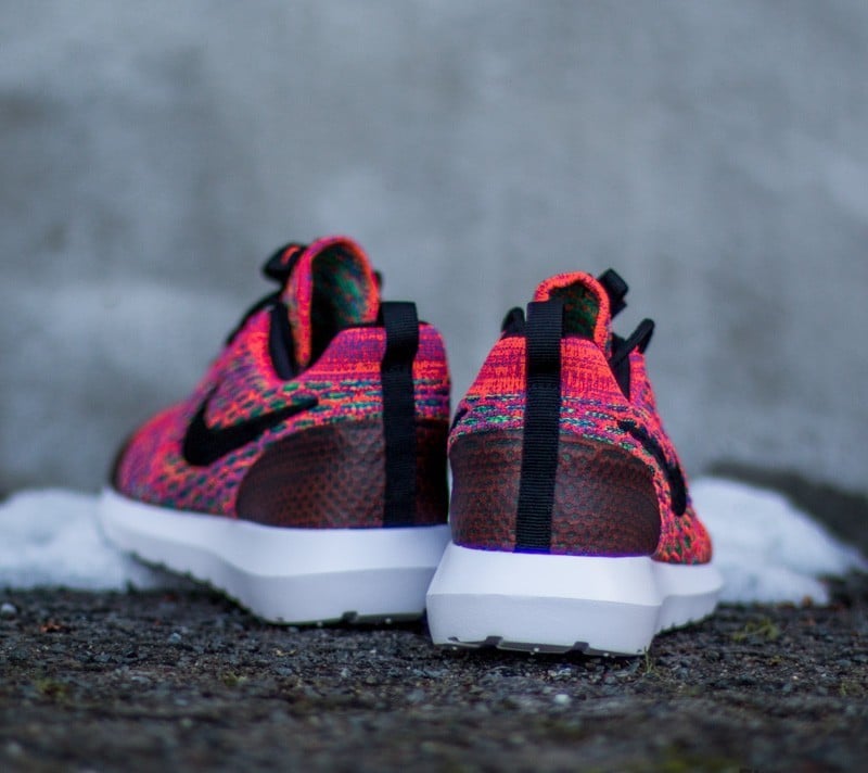 Vyriška avalynė Nike Roshe NM Flyknit SE Bright Crimson/ Black- Green Strike- Gym Royal