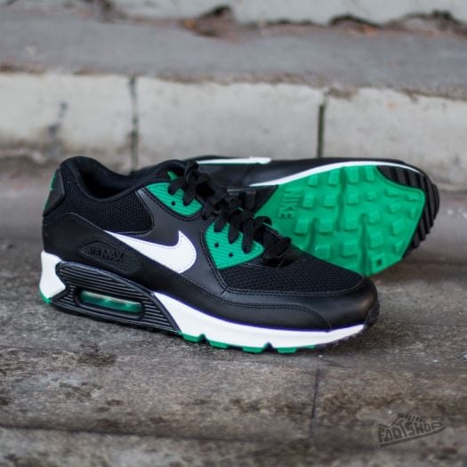 Nike air max 90 essential black shop stadium green  and  white