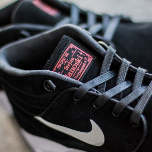 Men s shoes Nike Stefan Janoski Max Mid L Black White University Red Footshop