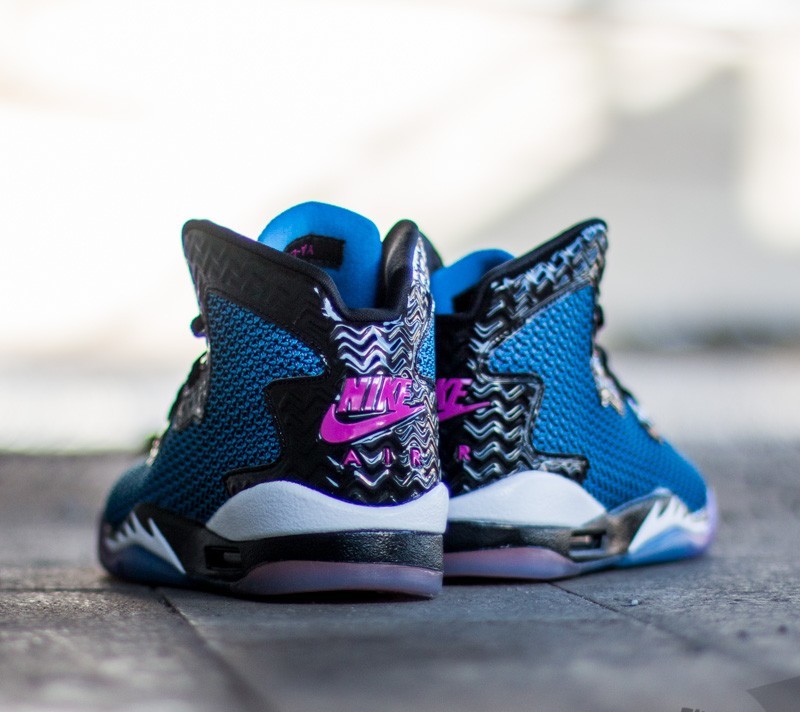 Women's shoes Air Jordan Spike Forty (BG) Black/ FR Pink-Phantom Black-Atomic Orange