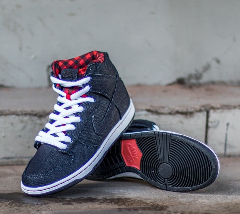 Men's shoes Nike Dunk High Premium SB Dark Obsidian/ Dark Obsidian- White |  Footshop