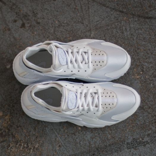 huarache white on feet