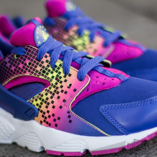 Women s shoes Nike Huarache Run Print GS Purple Fresh Pink Footshop