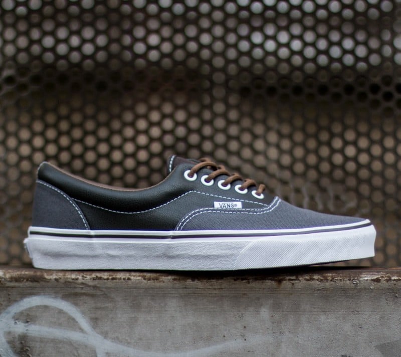 Încălțăminte și sneakerși pentru bărbați Vans Era Leather Plaid Asphalt/ Beluga