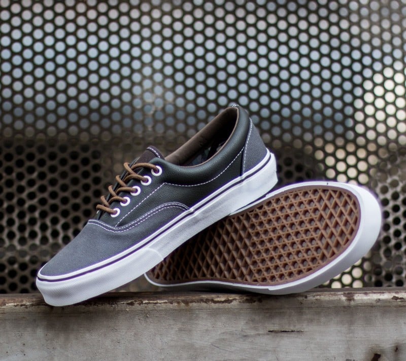 Încălțăminte și sneakerși pentru bărbați Vans Era Leather Plaid Asphalt/ Beluga