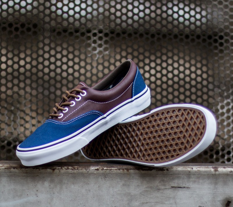 Vans era cheap blue brown