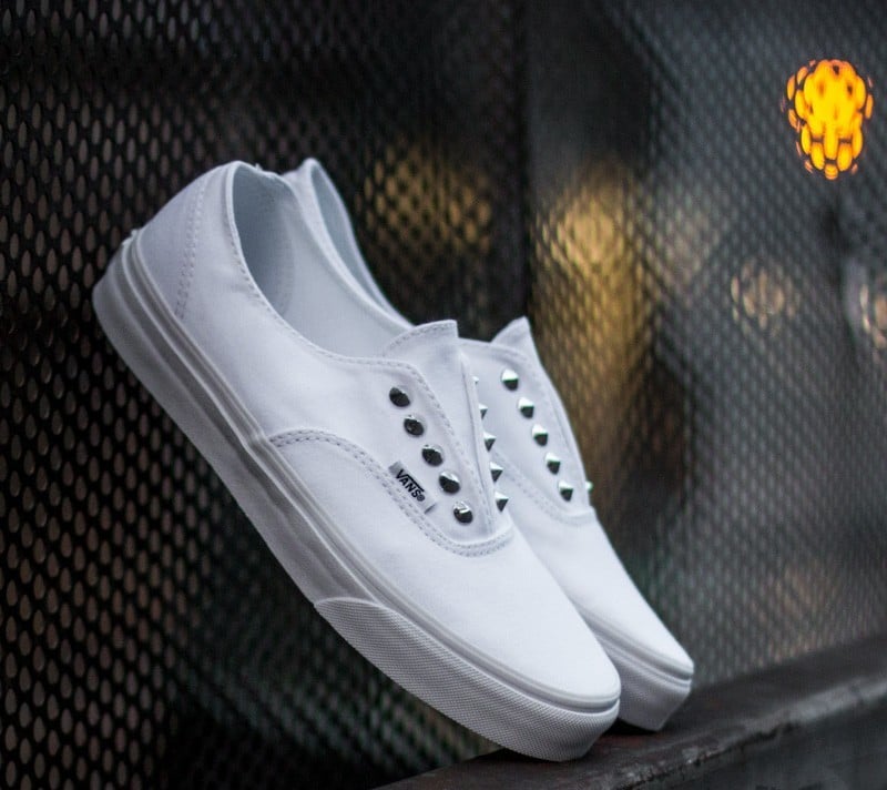 Sko til kvinder Vans Authentic Gore (Studs) True White