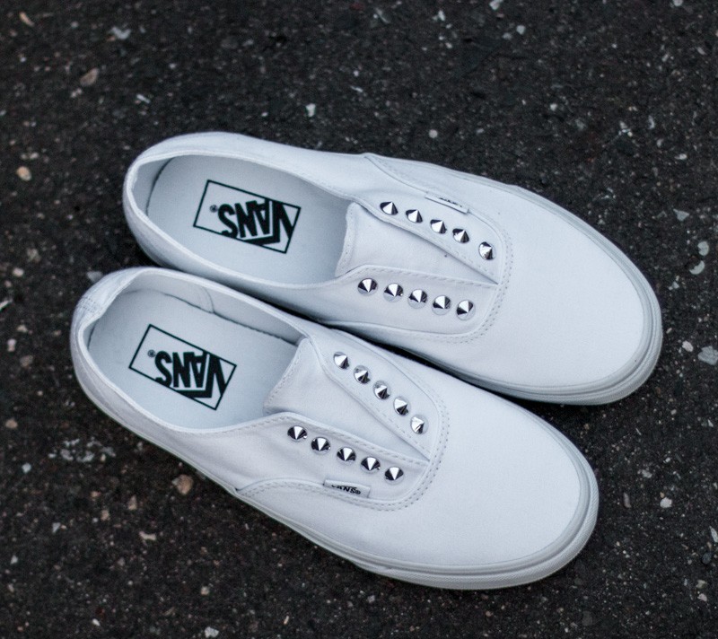 Sko til kvinder Vans Authentic Gore (Studs) True White